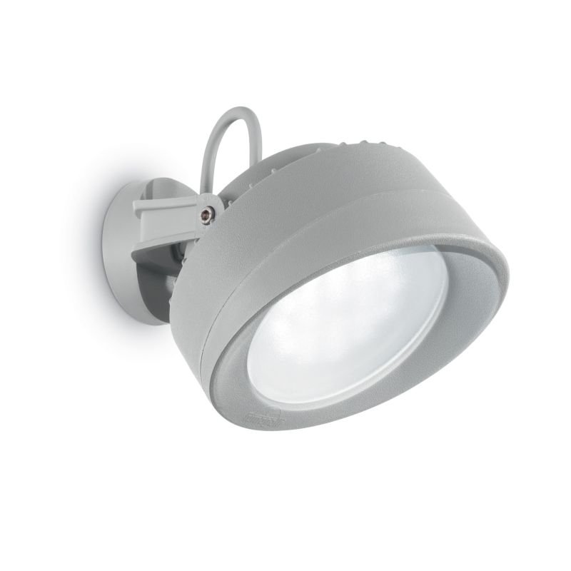 IdealLux-145327 - Litio - Outdoor Grey Round Wall Lamp