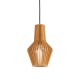 IdealLux-159843 - Citrus - Natural Wood Cage Single Hanging Pendant