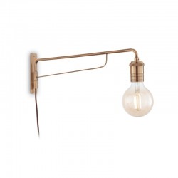 Triumph - Antiqued Brass Plug-in Wall Lamp  Triumph - Antiqued Brass Plug-in Wall Lamp