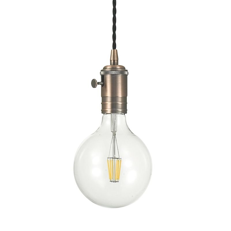 IdealLux-163123 - Doc - Copper Metal with Switched Single Pendant