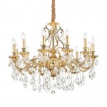 Gioconda - Gold 12 Light Chandelier with Crystal Gioconda - Gold 12 Light Chandelier with Crystal