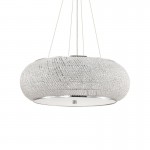 Pasha - Chrome 14 Light Pendant with Crystal Pasha - Chrome 14 Light Pendant with Crystal