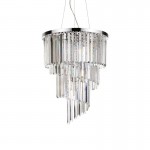 Carlton - Chrome 12 Light Chandelier with Crystal Carlton - Chrome 12 Light Chandelier with Crystal