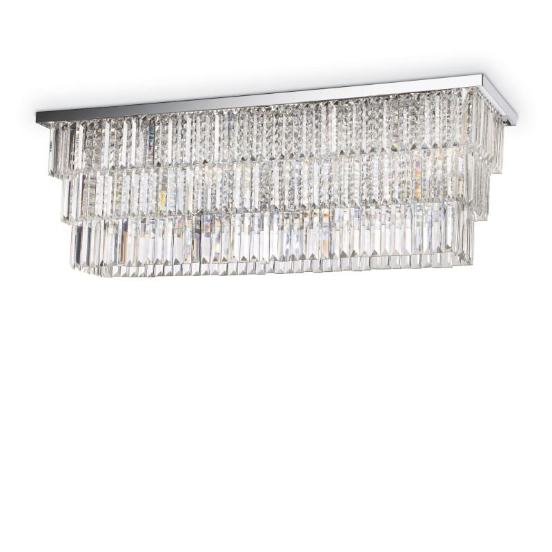 IdealLux-166285 - Martinez - Crystal 8 Light Ceiling Fitting