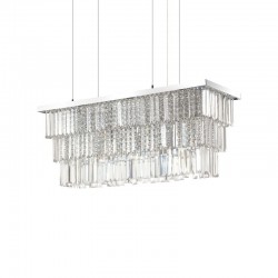 Martinez - Chrome 6 Light over Island Fitting with Crystal Martinez - Chrome 6 Light over Island Fitting with Crystal