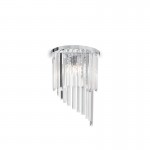 Carlton - Chrome 3 Light Wall Lamp with Crystal Carlton - Chrome 3 Light Wall Lamp with Crystal