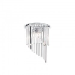 Carlton - Chrome 3 Light Wall Lamp with Crystal Carlton - Chrome 3 Light Wall Lamp with Crystal