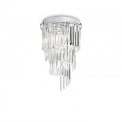Carlton - Chrome 8 Light Ceiling Fitting with Crystal Carlton - Chrome 8 Light Ceiling Fitting with Crystal