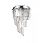 Carlton - Chrome 12 Light Ceiling Fitting with Crystal Carlton - Chrome 12 Light Ceiling Fitting with Crystal
