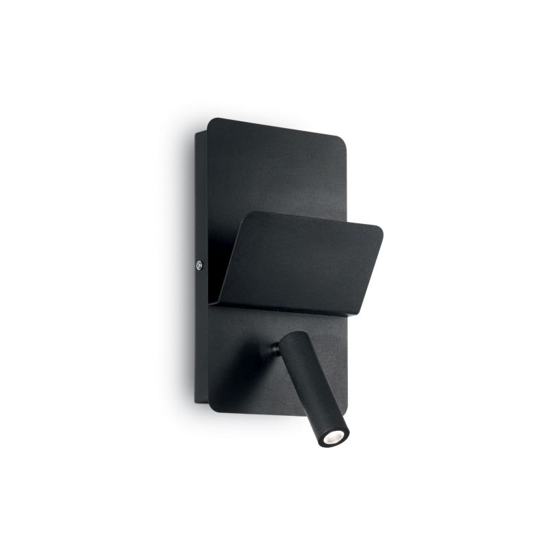 IdealLux-176550 - Read - LED Black Wall Lamp with USB socket