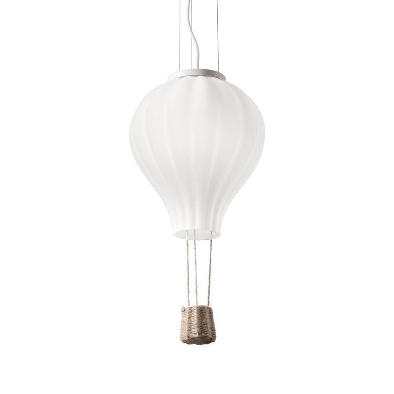 IdealLux-179858 - Dream big - Kids Hot Air Ballon Glass Single Hanging Pendant