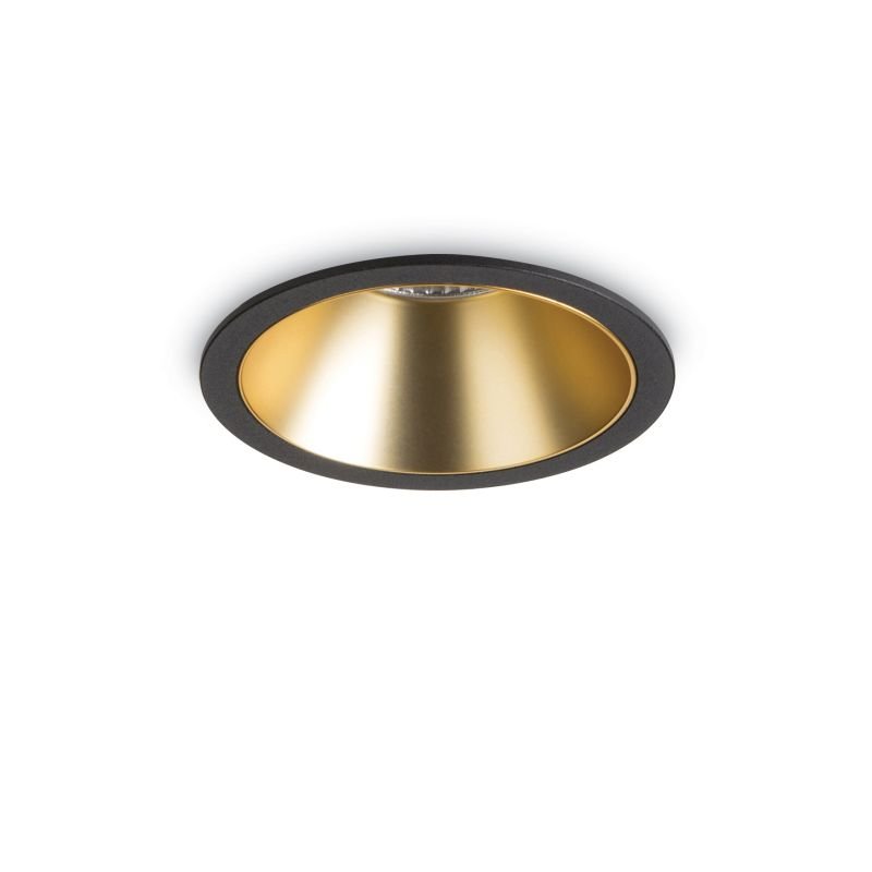 IdealLux-192345 - Game - LED Black with Gold Round Recessed Light