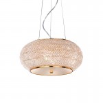 Pasha - Gold 6 Light Pendant with Crystal Pasha - Gold 6 Light Pendant with Crystal