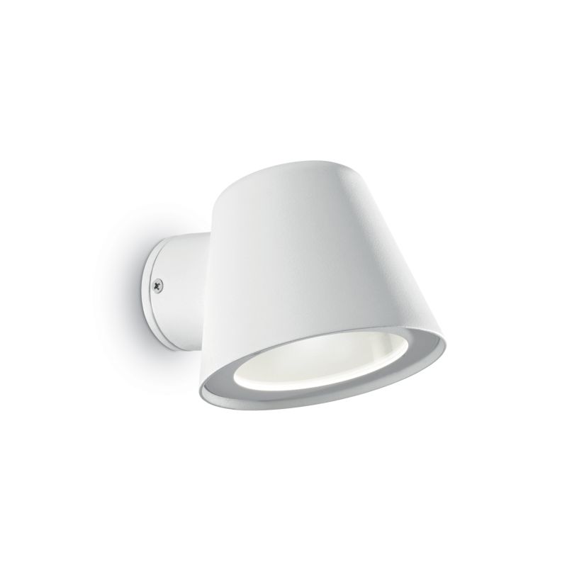 IdealLux-091518 - Gas - Outdoor White with Glass Wall Lamp