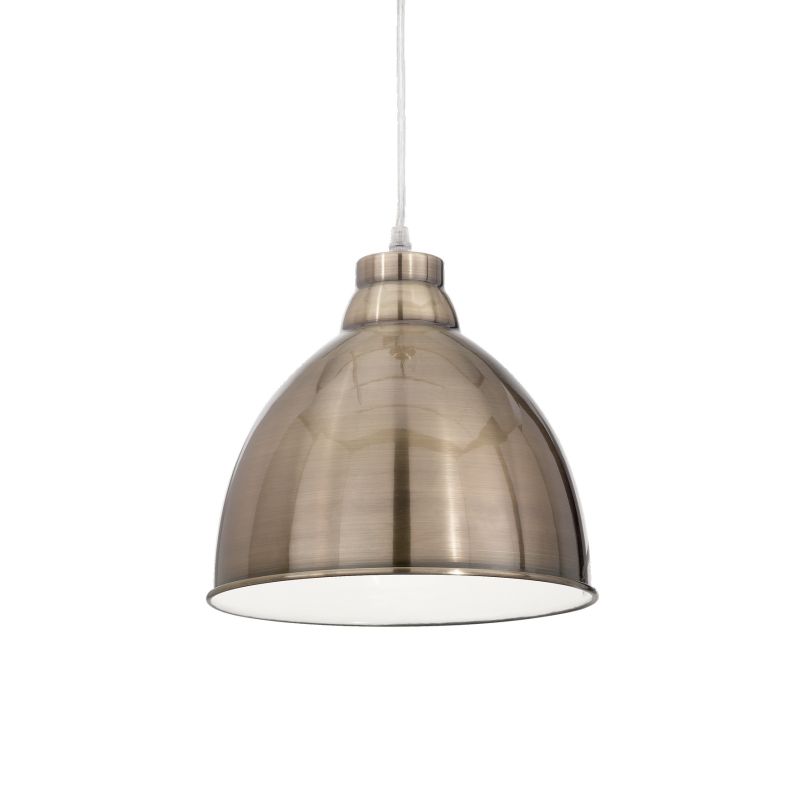 Ceiling Lights - Navy - Antique Brass Metal Single Hanging Pendant IdealLux-020723 - Navy - Antique Brass Metal Single Hanging Pendant