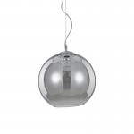 Nemo - Chrome Pendant with Smoked Glass Ø 30 cm Nemo - Chrome Pendant with Smoked Glass Ø 30 cm