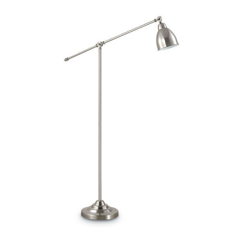 IdealLux-015286 - Newton - Adjustable Nickel Floor Lamp
