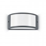 Rex-1 - Anthracite Wall Lamp with White Diffuser Rex-1 - Anthracite Wall Lamp with White Diffuser