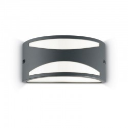 Rex-3 - Anthracite Wall Lamp with White Diffuser