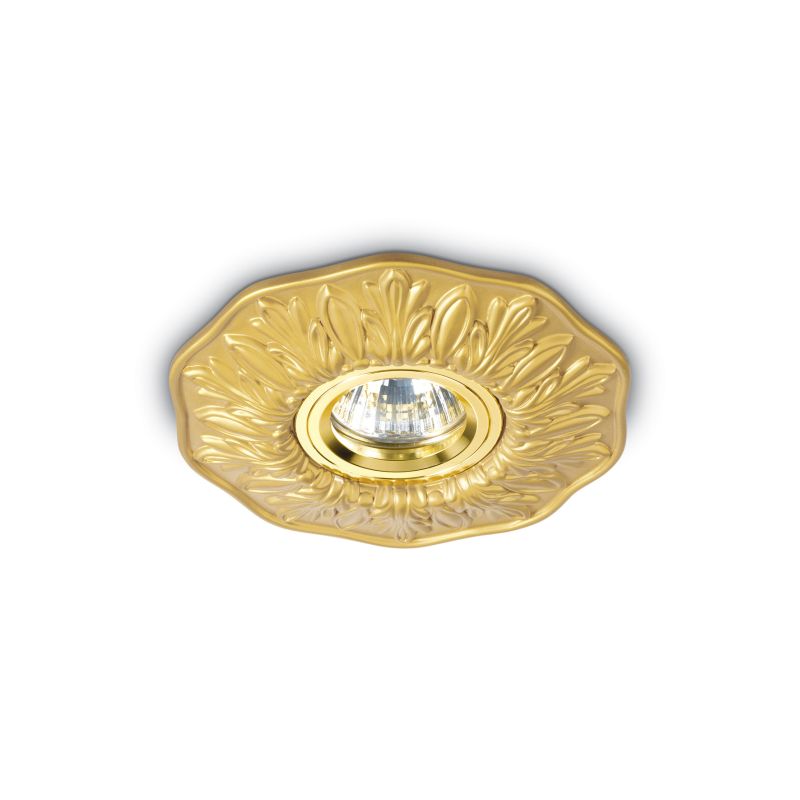 IdealLux-115610 - Polka - Decorative Brass Recessed Ceiling Light