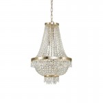 Caesar - Gold 9 Light Chandelier with Crystal Caesar - Gold 9 Light Chandelier with Crystal