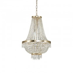 Caesar - Gold 9 Light Chandelier with Crystal Caesar - Gold 9 Light Chandelier with Crystal
