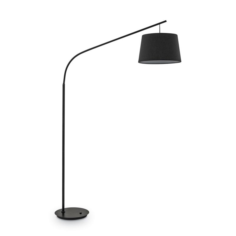 IdealLux-110363 - Daddy - Black Fabric and Metal Floor Lamp