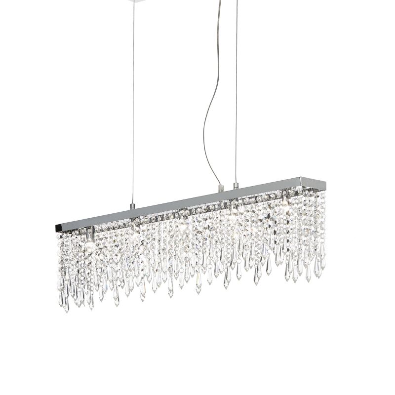 IdealLux-098722 - Giada - Small Crystal with Chrome 5 Light over Island Fitting