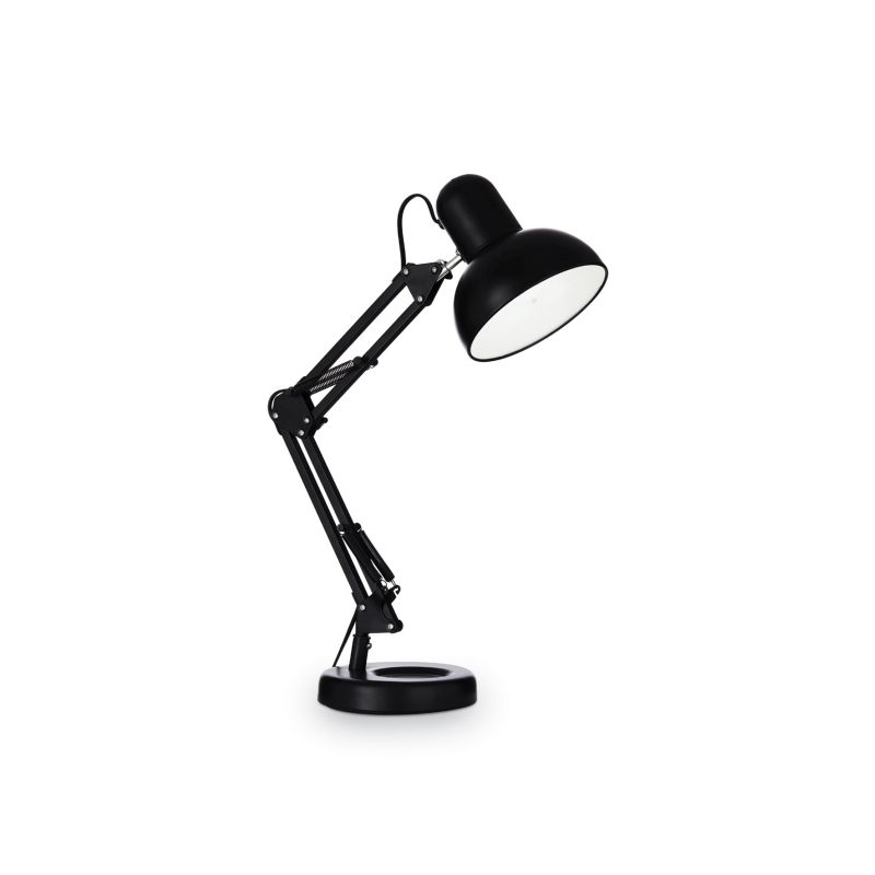 IdealLux-108094 - Kelly - Adjustable Black Metal Table Lamp