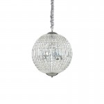 Luxor - Chrome 6 Light Pendant with Crystal  Luxor - Chrome 6 Light Pendant with Crystal