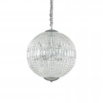 Luxor - Chrome 8 Light Pendant with Crystal