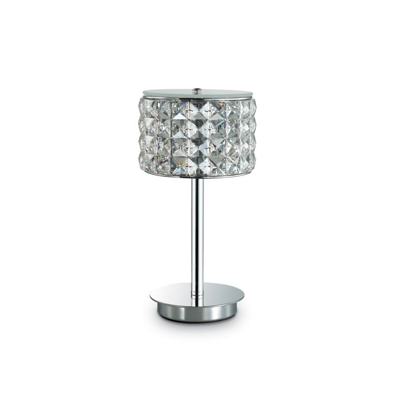 IdealLux-114620 - Roma - Crystal with Glass Diffuser Table Lamp
