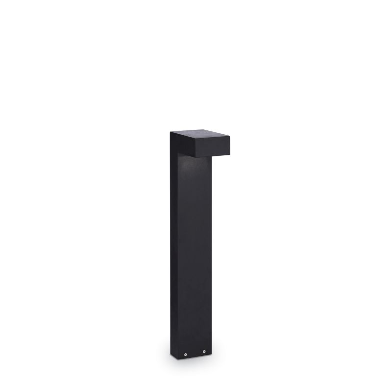 IdealLux-115115 - Sirio - Outdoor Black with Clear Glass Small Bollard