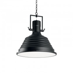 Fisherman - Black Pendant with White Diffuser