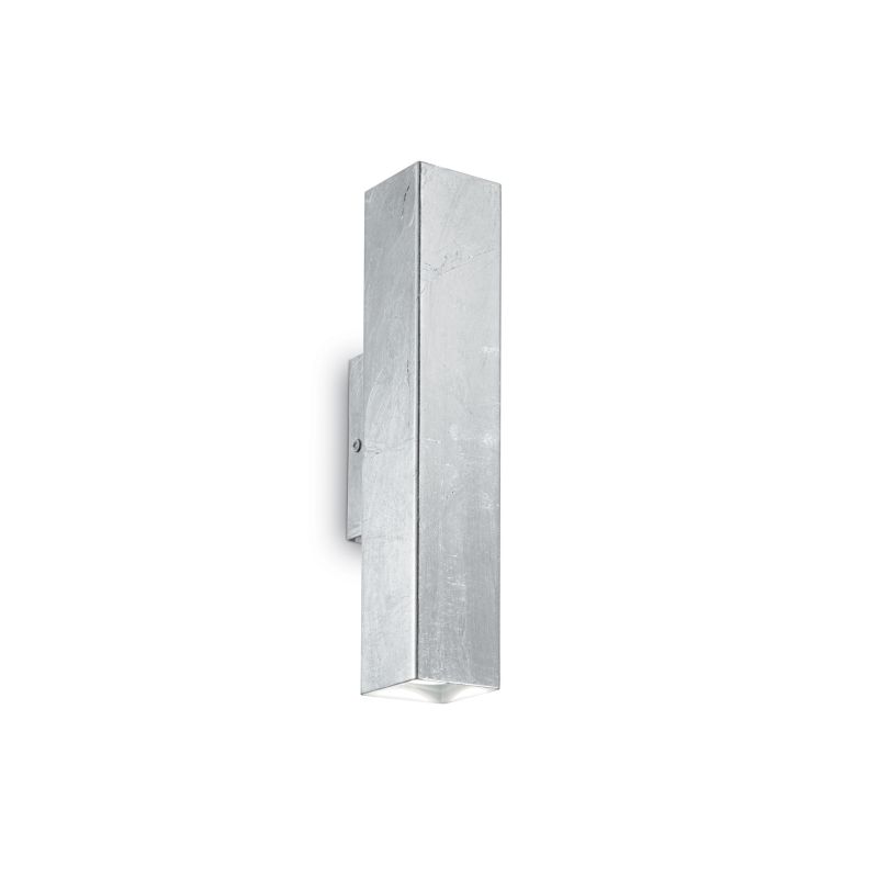 Wall Lights - Sky - Silver Metal Rectangle Up&Down Wall Lamp IdealLux-136882 - Sky - Silver Metal Rectangle Up&Down Wall Lamp