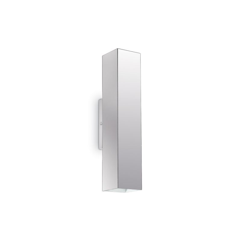 Wall Lights - Sky - Chrome Metal Rectangle Up&Down Wall Lamp IdealLux-136905 - Sky - Chrome Metal Rectangle Up&Down Wall Lamp