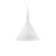 IdealLux-074313 - Cocktail - Big White Glass Single Hanging Pendant