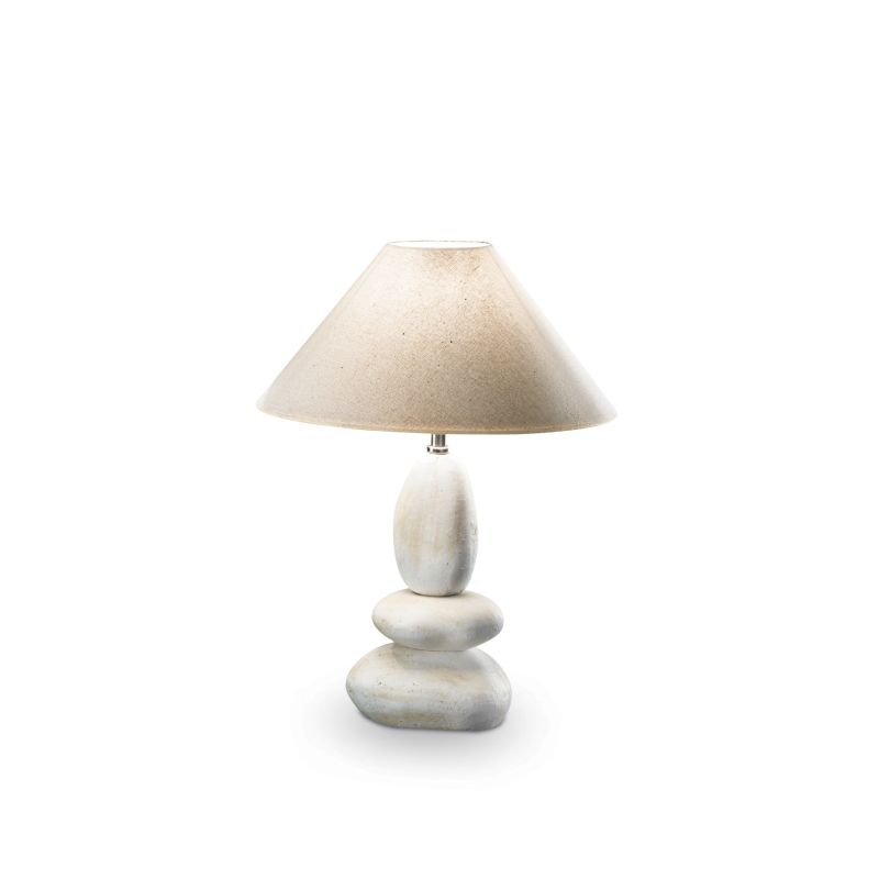 Table & Floor Lamp - Dolomiti - Small Ceramic Stone Table Lamp IdealLux-034935 - Dolomiti - Small Ceramic Stone Table Lamp