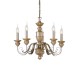 Ceiling Lights - Dora - Antique Gold with Leaf 5 Light Pendant IdealLux-020822 - Dora - Antique Gold with Leaf 5 Light Pendant