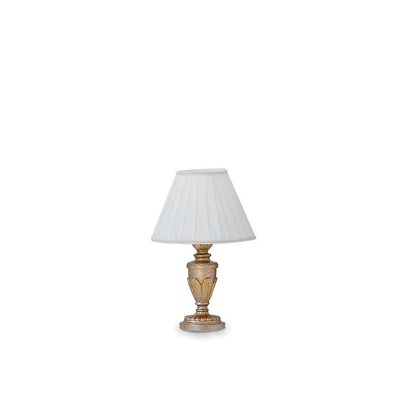 Table & Floor Lamp - Dora - Antique Gold with Leaf Table Lamp IdealLux-020853 - Dora - Antique Gold with Leaf Table Lamp
