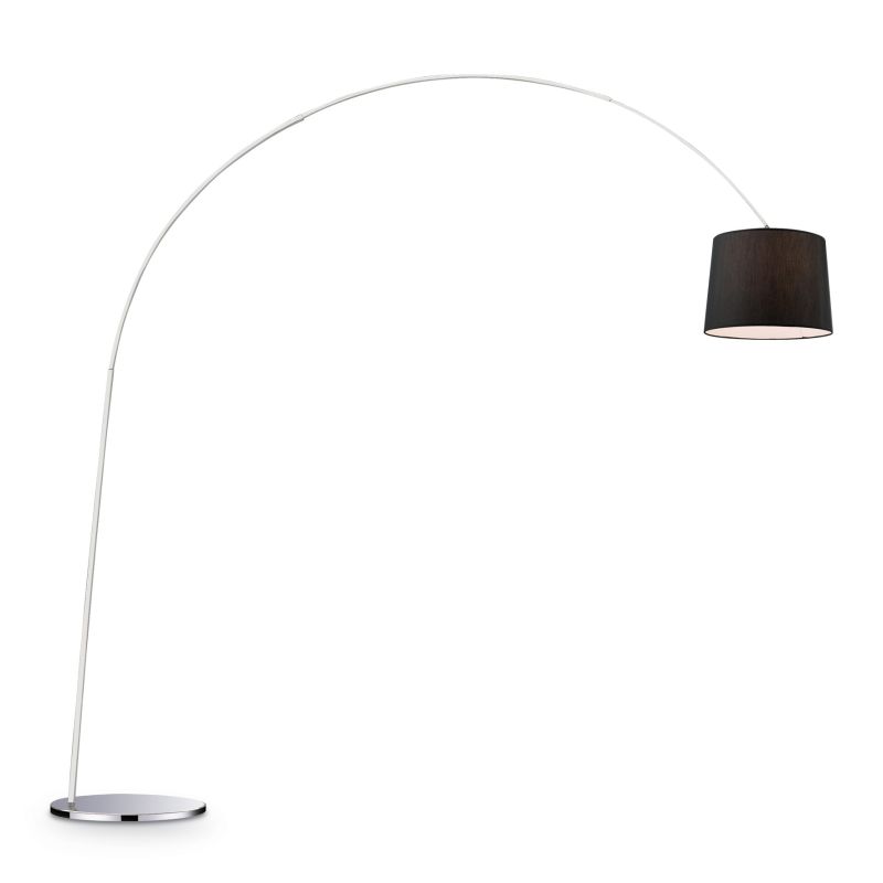 Table & Floor Lamp - Dorsale - Black Fabric and Chrome Floor Lamp IdealLux-014371 - Dorsale - Black Fabric and Chrome Floor Lamp