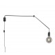 - Line - Matt Black Plug-in Wall Lamp Trio-200200132 - Line - Matt Black Plug-in Wall Lamp