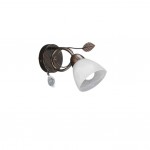 Traditio - Antique Rust Wall Lamp with Alabaster Glass Traditio - Antique Rust Wall Lamp with Alabaster Glass