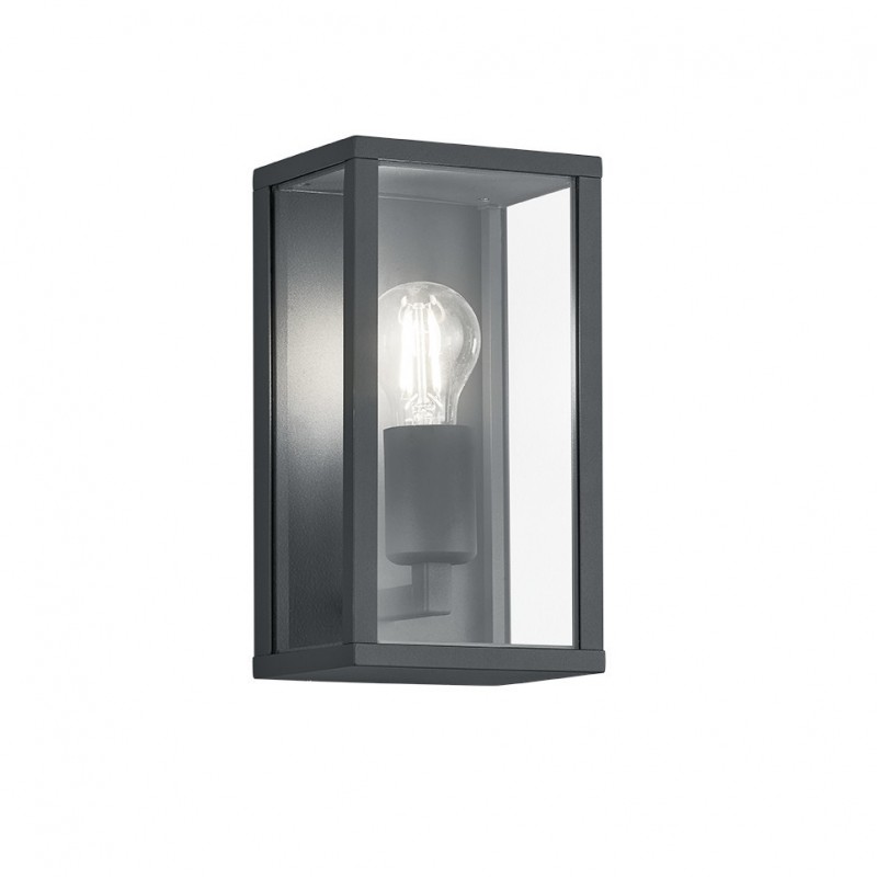 - Garonne - Anthracite Wall Lamp with Clear Glass Trio-201860142 - Garonne - Anthracite Wall Lamp with Clear Glass