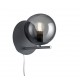 - Pure - Anthracite Plug-in Wall Lamp with Smoked Glass Trio-202000142 - Pure - Anthracite Plug-in Wall Lamp with Smoked Glass
