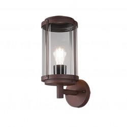 Tanaro - Rusty Wall Lamp with Clear Diffuser Tanaro - Rusty Wall Lamp with Clear Diffuser