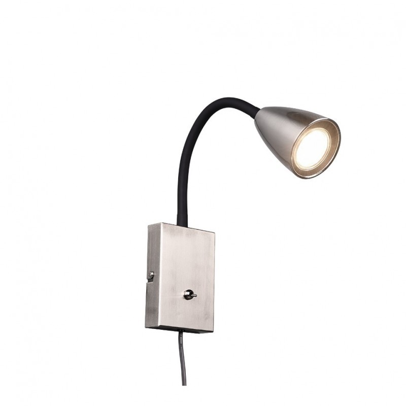 - Wanda - Matt Nickel Plug-in Wall Lamp Trio-202670107 - Wanda - Matt Nickel Plug-in Wall Lamp
