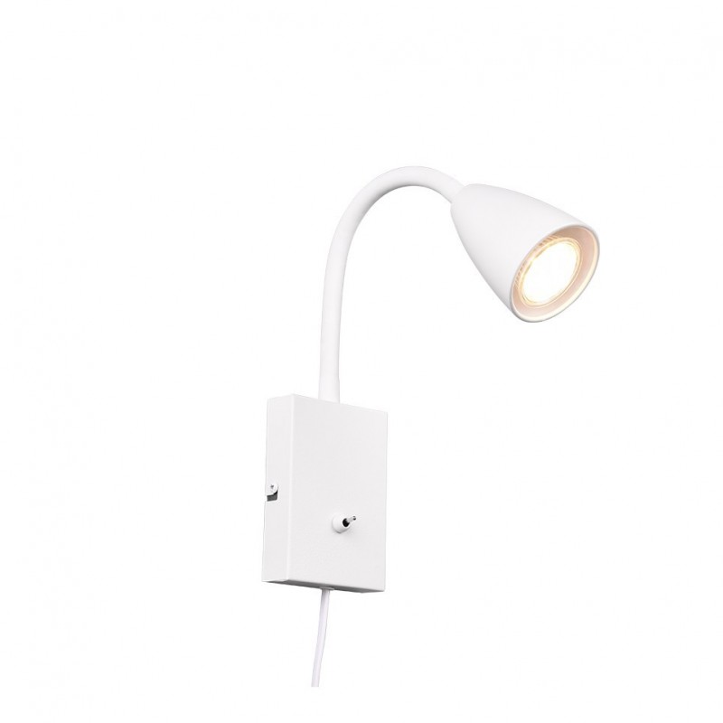 - Wanda - Matt White Plug-in Wall Lamp Trio-202670131 - Wanda - Matt White Plug-in Wall Lamp