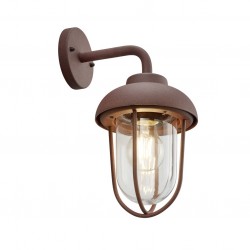 Duero - Rusty Wall Lamp with Clear Glass Diffuser Duero - Rusty Wall Lamp with Clear Glass Diffuser