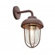 Trio-202760124 - Duero - Rusty Wall Lamp with Clear Glass Diffuser